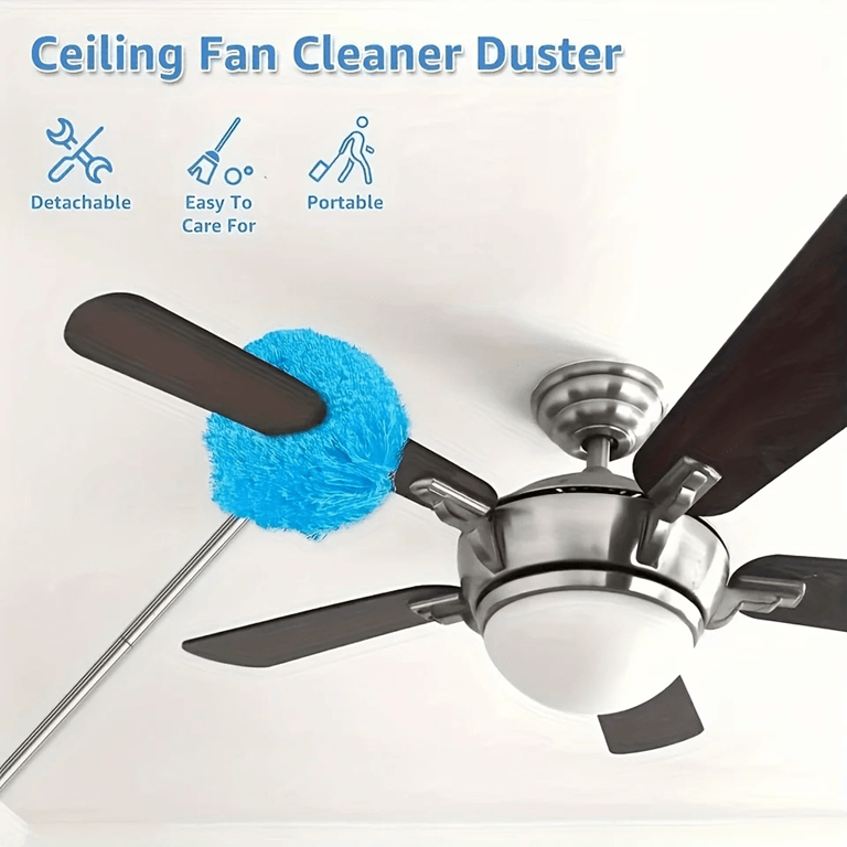 Telescopic Microfiber Duster for High Ceiling and Furniture Cleaning