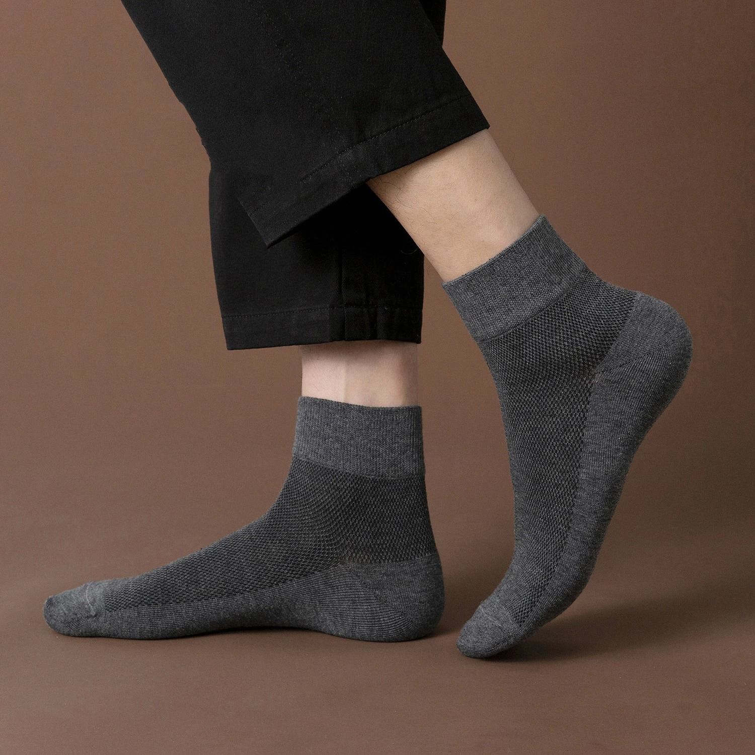 Mens Cotton Socks Pack Soft Breathable Business Dress Socks