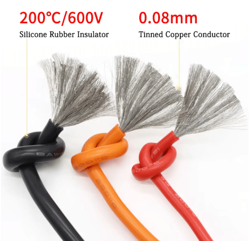 Ultra Soft Silicone Wire Cable Heat Resistant Flexible Copper Wire 8 30 AWG 1M 5M