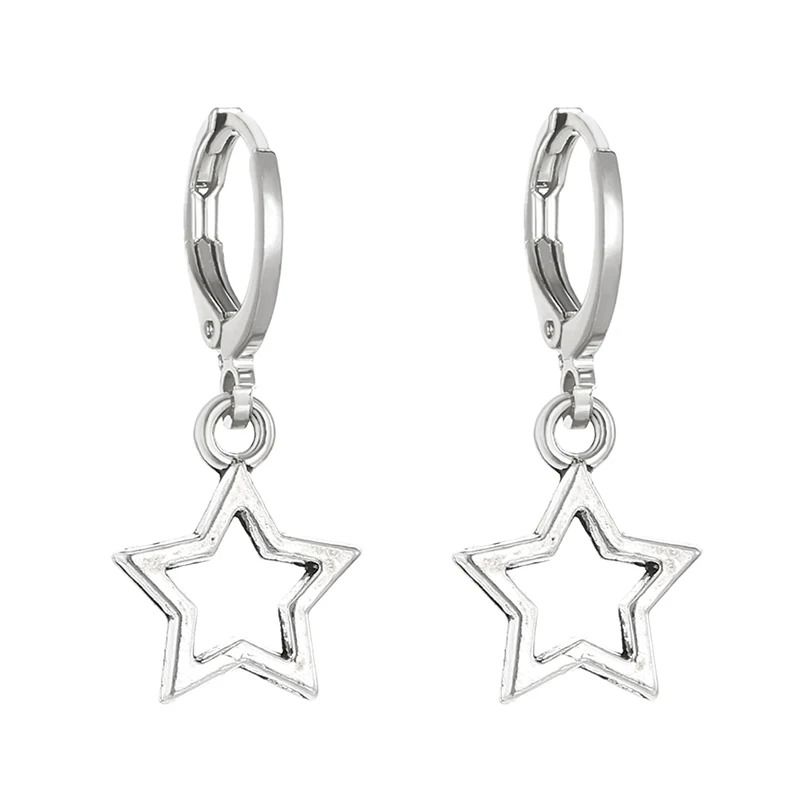 Creative Star Hoop Earrings