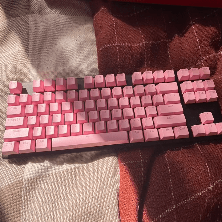 KeyMaster Ergonomic Mechanical Keycaps Set – Blank Backlit Replacement Key Caps for PC & Laptop