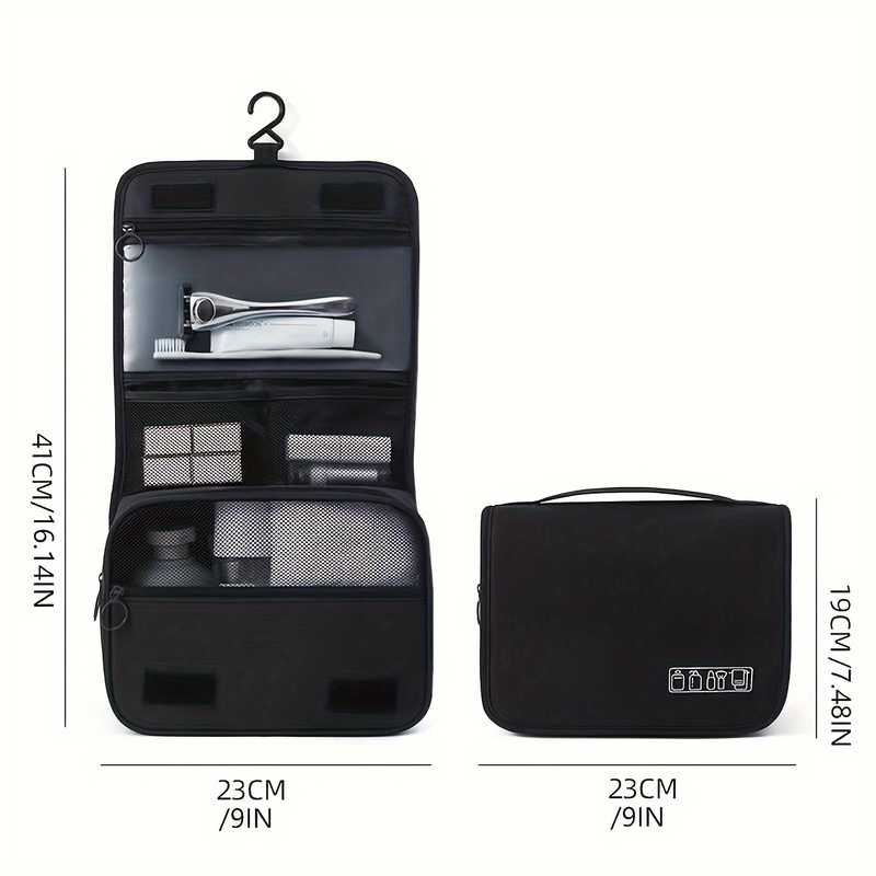 Travel Wall-Mounted Personal Hygiene Bag, Bathroom Cosmetics and Supplies Pack