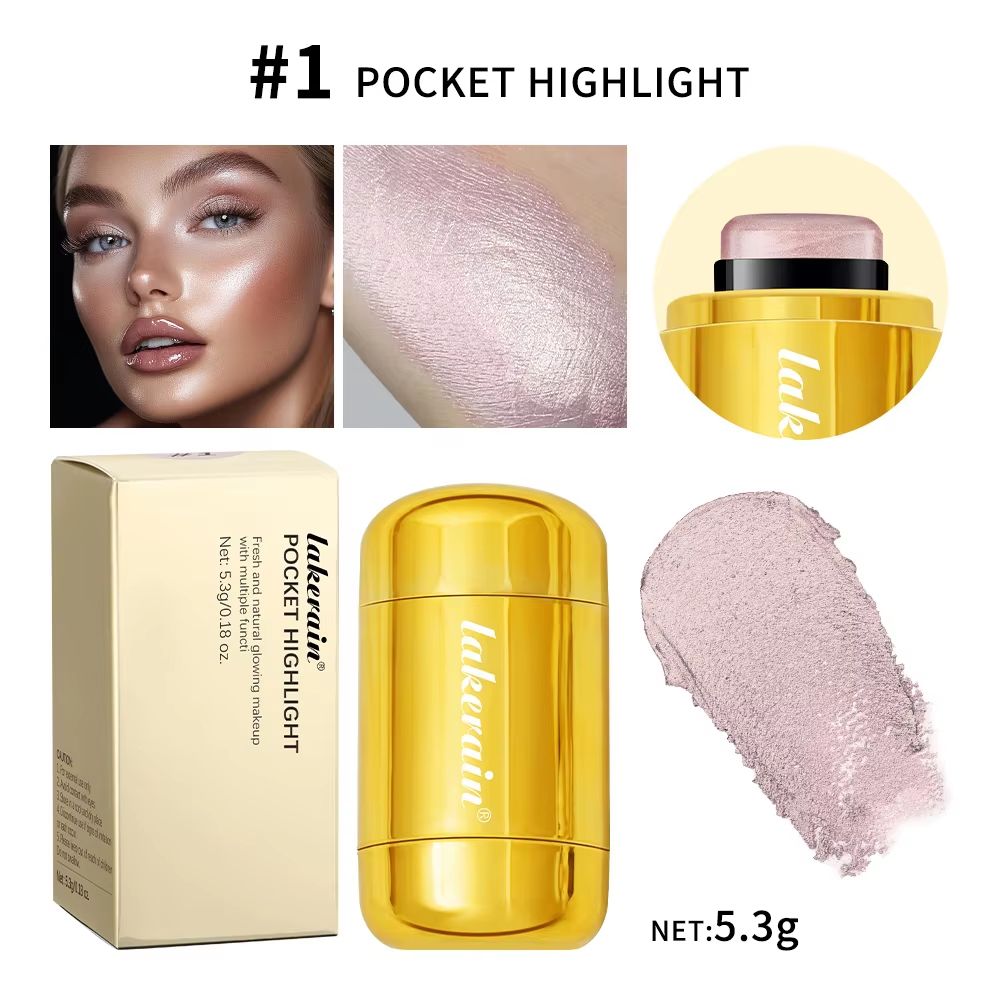 GlowTint 3 in 1 Blush Stick – Moisturizing Lip and Cheek Tint with Glossy Finish