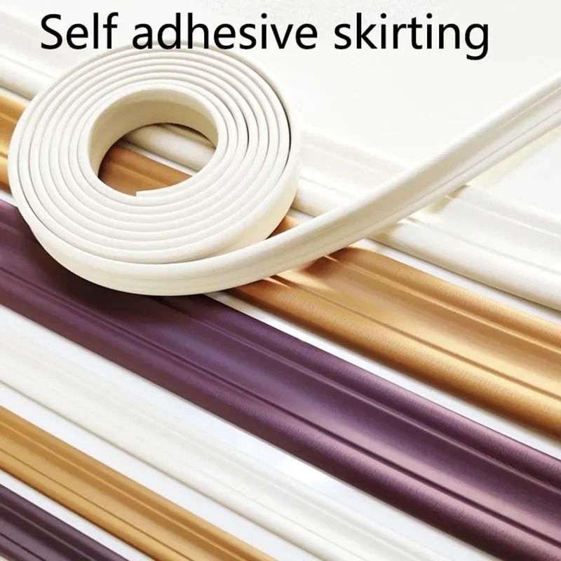 FlexEdge Self Adhesive Wall Trim Strip 5M Soft Skirting and Tile Edge Molding
