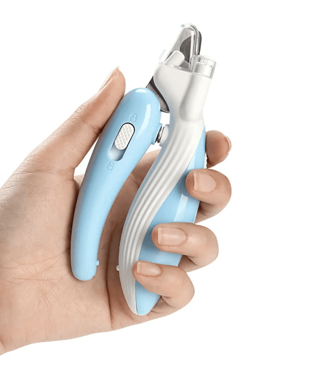 LED Pet Nail Clippers for Dogs and Cats with Safety Guard and Grooming Light