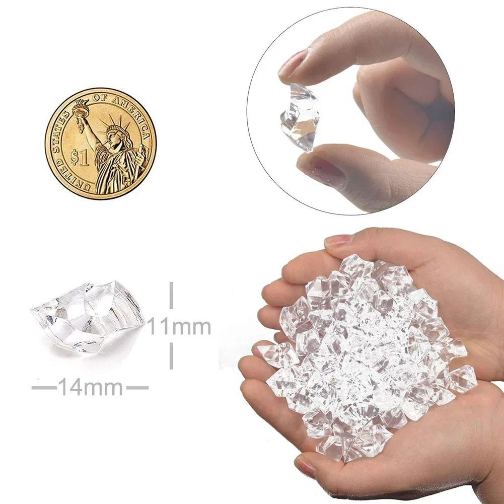Clear Acrylic Crushed Ice Vase Fillers