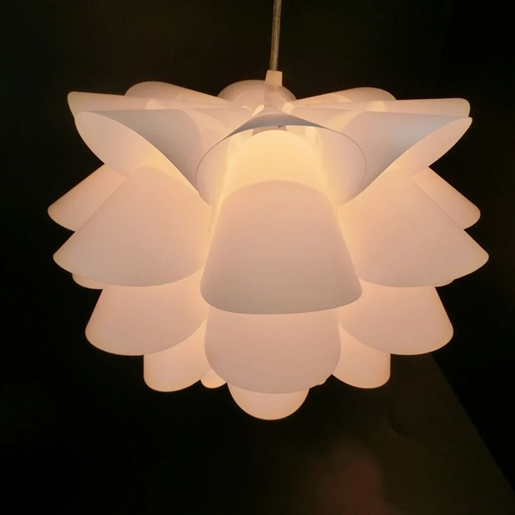 Nordic Modern Lotus Flower Lampshade Plastic Lamp Cover for Ceiling Light and Hanging Lamps