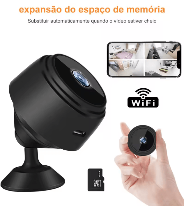 A9 Mini WiFi Security Camera – Wireless Smart Surveillance Cam with Night Vision & Motion Detection