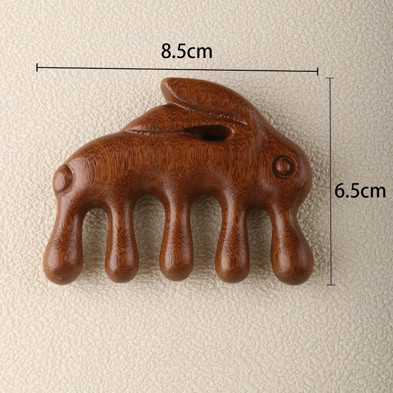 Wooden Massage Comb, Wood Massager, Scalp Head Oil Massager, Scalp Hair Comb