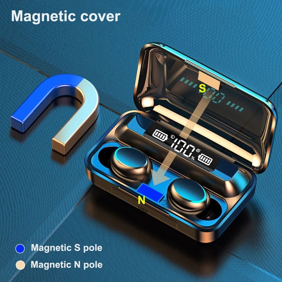 RGB LED Wireless TWS Earbuds with Display