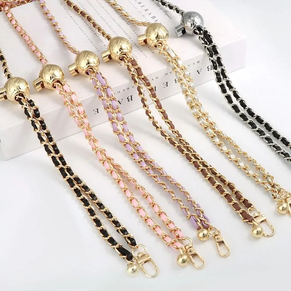 Adjustable Golden Ball Chain Strap – High-End Iron Replacement Shoulder Belt