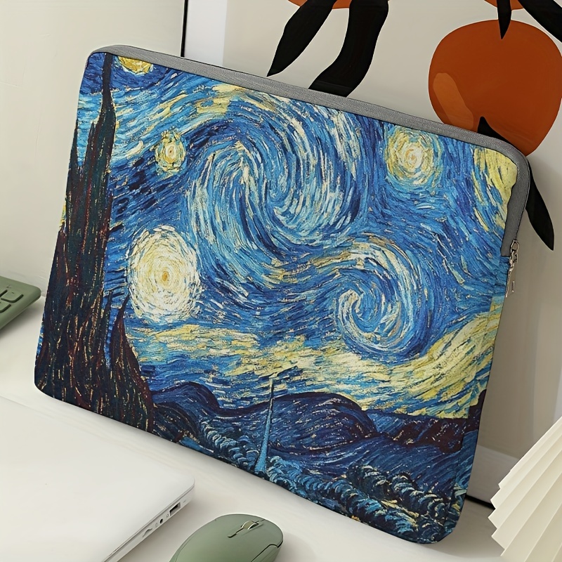 Van Gogh Starry Night Laptop Sleeve Bag for Devices Stylish Protective Laptop Case