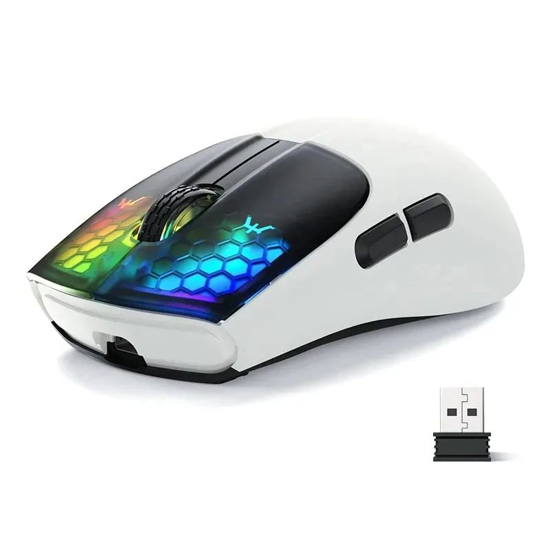 Attack Shark X5 Ultralight Tri-Mode Wireless Gaming Mouse with PixArt Optical Sensor