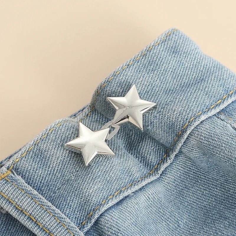Adjustable Jeans Button Clips Waist Tightener Snap Button Buckle
