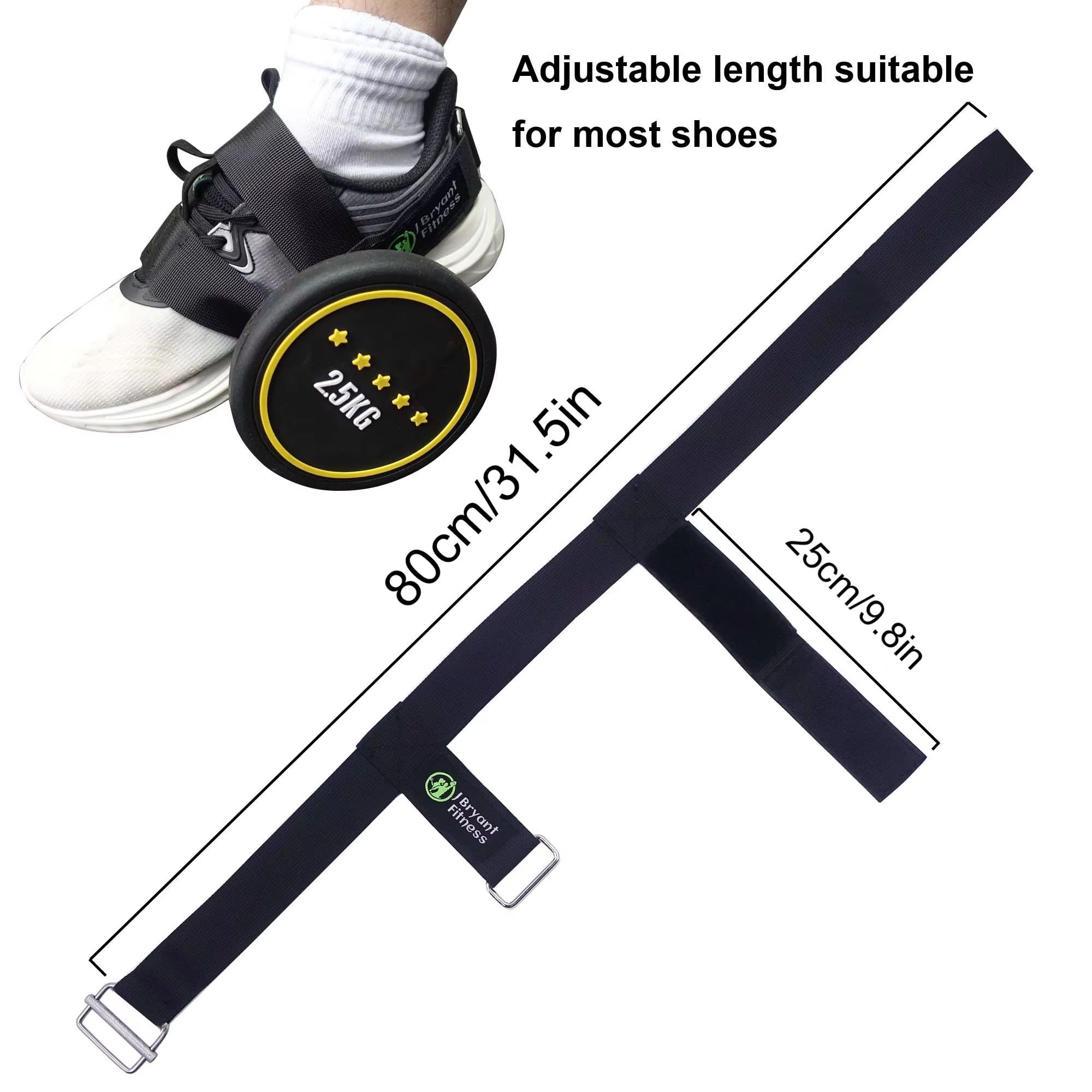 PowerFlex Dumbbell Ankle Strap Tibialis Trainer for Leg Strength