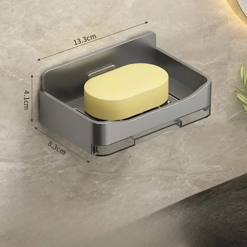 Free-Punching Wall Mounted Double Layer Soap Holder