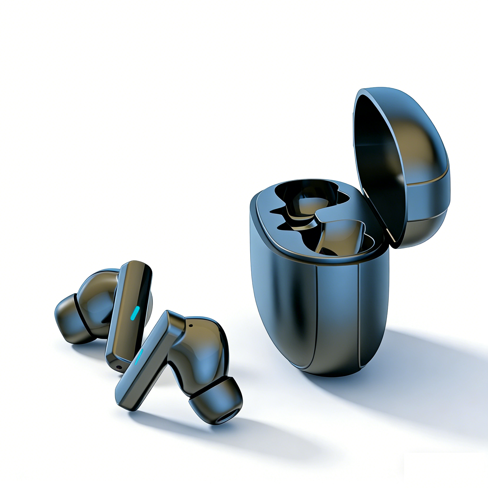 HiFi Wireless Earbuds with Touch Control & Noise Reduction Waterproof Bluetooth Earphones