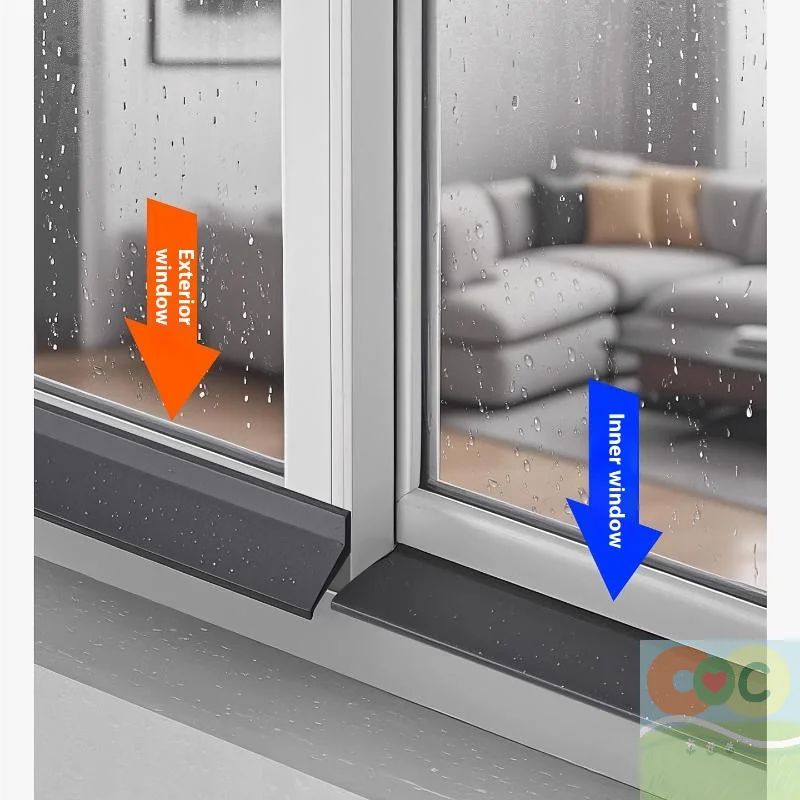 50cm Window Water Blocking Bar Weatherstrip Rain and Windproof Seal