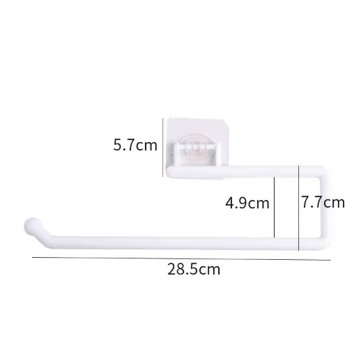 Punch Free Wall Mounted Paper Towel Rack for Kitchen & Bathroom Use