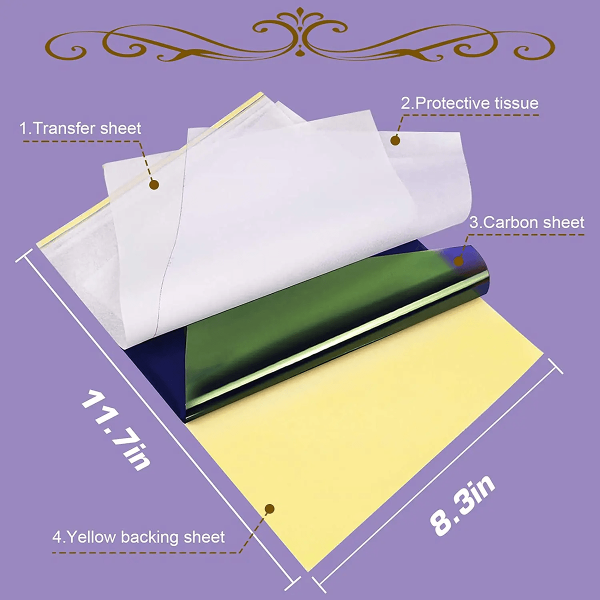 Inksafe Thermal Tattoo Transfer Paper A4 Stencil Sheets for Professional Artists
