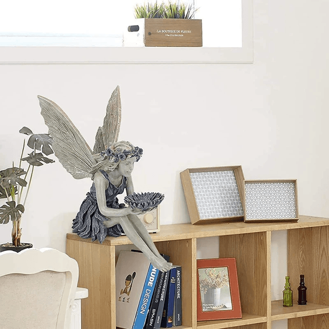 Fairy Statue Resin Angel Girl Garden Decoration Ornament