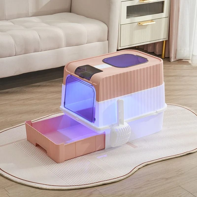 Fully Enclosed Anti-Splash Cat Litter Box