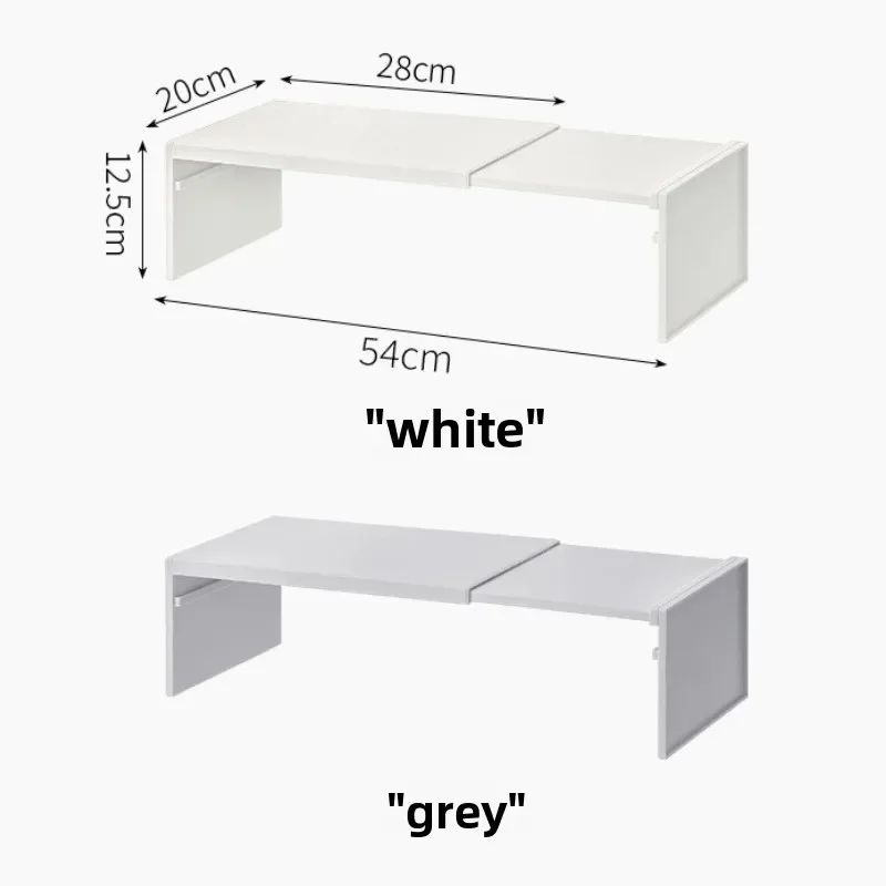 Retractable Kitchen Cabinet Shelf Organizer Adjustable Multi Layer Storage Rack