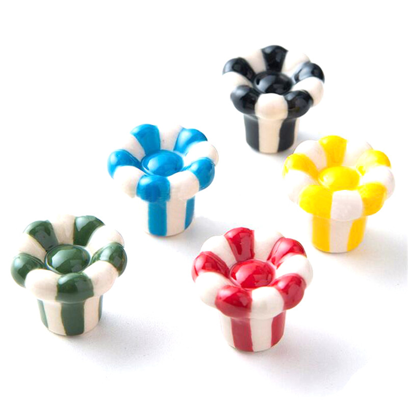 Pastel Ceramic Cloud Star Moon Cabinet Knobs for Kids Dressers and Wardrobes
