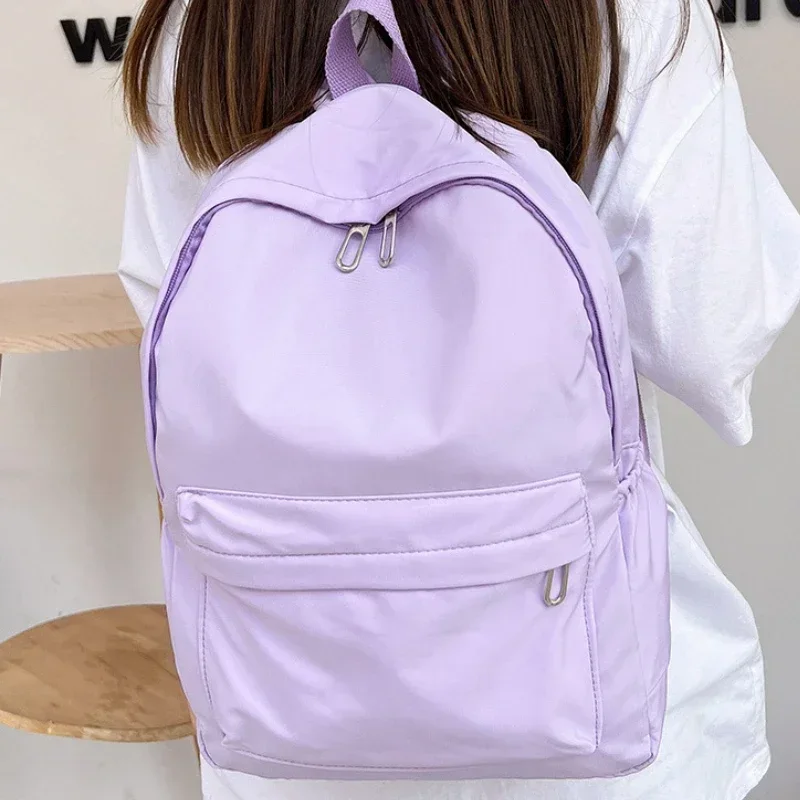 Waterproof Nylon Backpack for Women Lightweight School Travel Backpack Bag