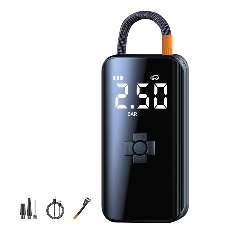 Wireless Car Air Compressor Rechargeable Tire Inflator Pump for Motorcycle, Bicycle, Boat & Balls