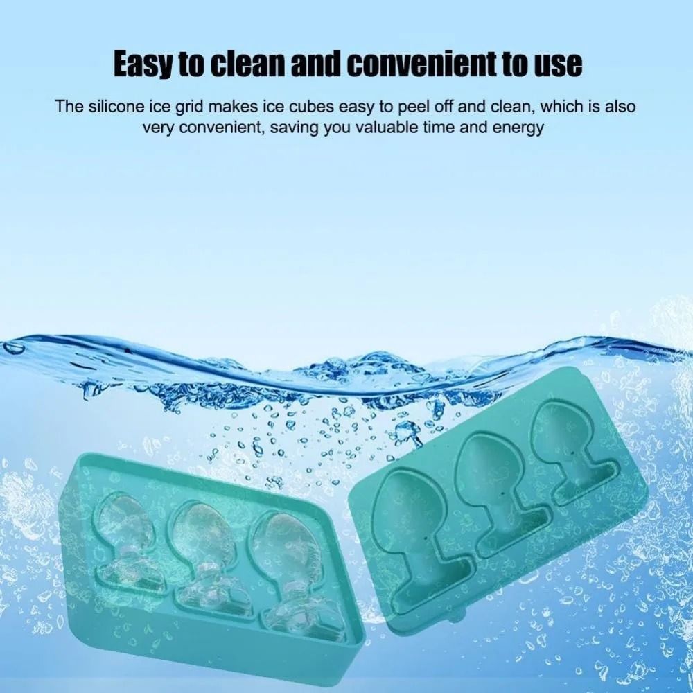 Premium Funny Silicone Ice Cube Maker – Easy-Fill Leak-Proof Tray with Lid