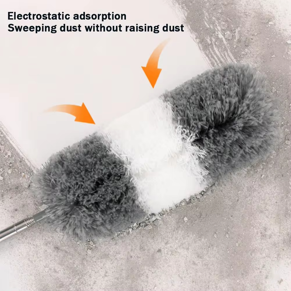 Extendable Microfiber Duster, New Duster Cleaner Brush, Telescopic Ceiling Brush, Bendable Dust Cleaning Tool