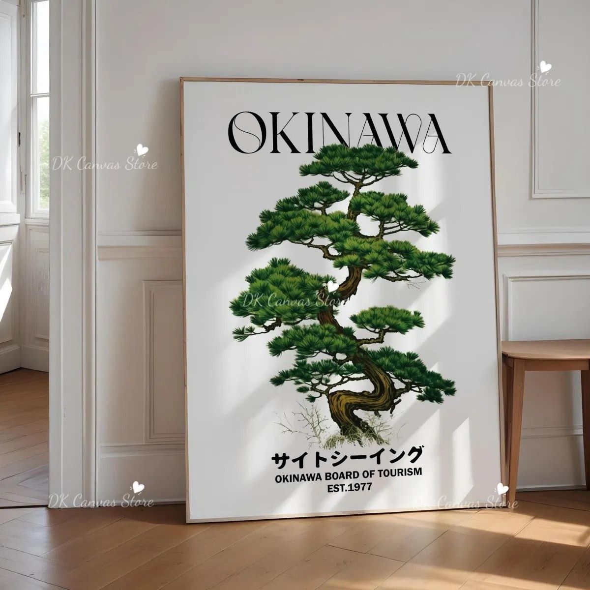 Okinawan Narrative Canvas – High-Definition Japandi Architectural Art