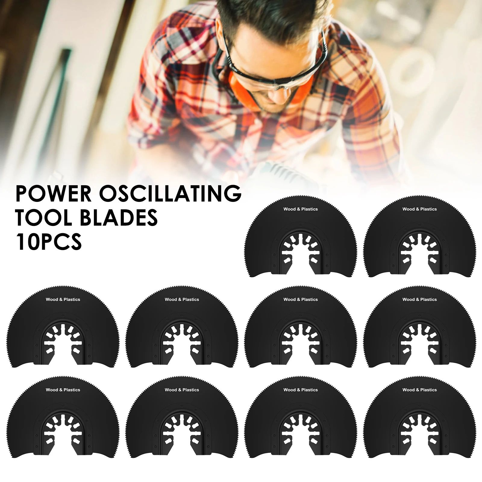 Oscillating Saw Blade Set for Wood Cutting and Precision Renovation