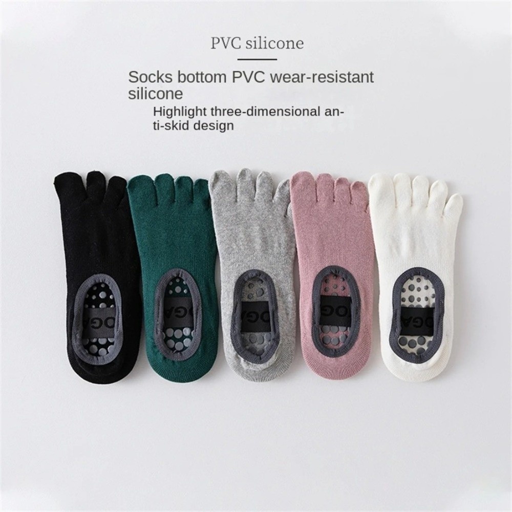 Lightweight Pilates Fitness Socks, Breathable Non-Slip Yoga Socks, Anti Slip Five Finger Socks