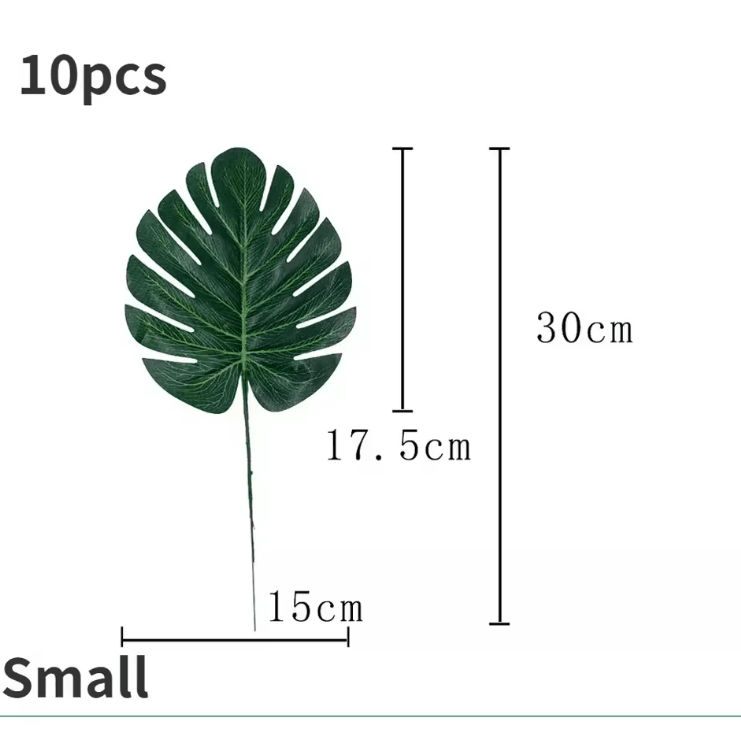 Bring a fresh, tropical vibe to your setup with these vibrant artificial palm leaf placemats. Designed to mimic real mon