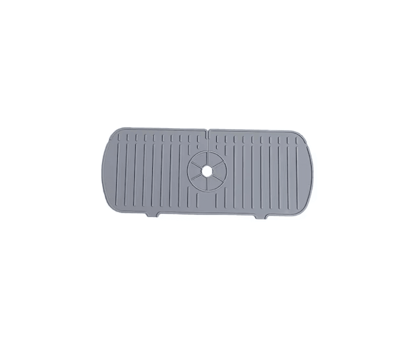 Silicone Sink Splash Guard and Faucet Drip Catcher – Flexible Tap Mat for Kitchens and Bathrooms