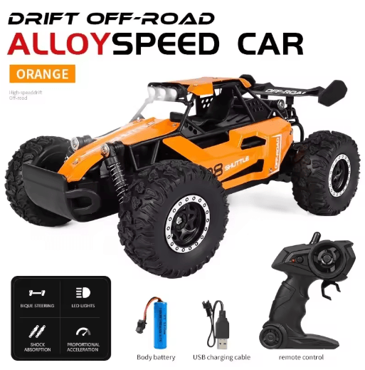 116 High Speed Off Road RC Car with LED Lights and 2.4GHz Control