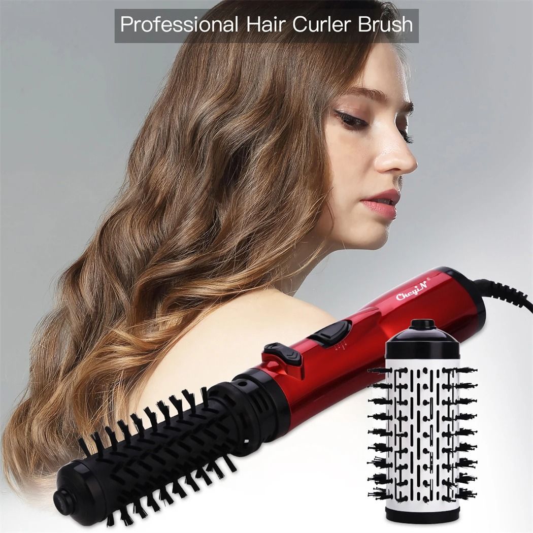 2 In 1 Hair Dryer Brush Auto Rotating Ionic Hot Air Spin Brush Volumizer