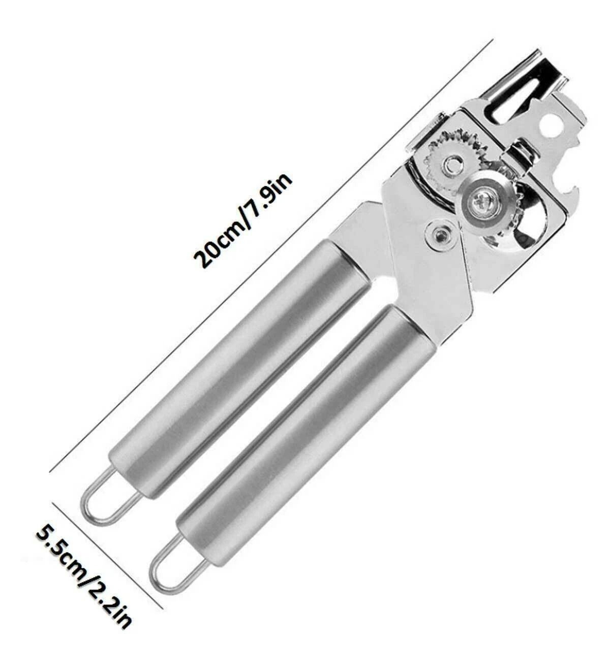 Stainless Steel Heavy Duty CAN OPENER, Strong Blades, Professional Chef Tool NEW