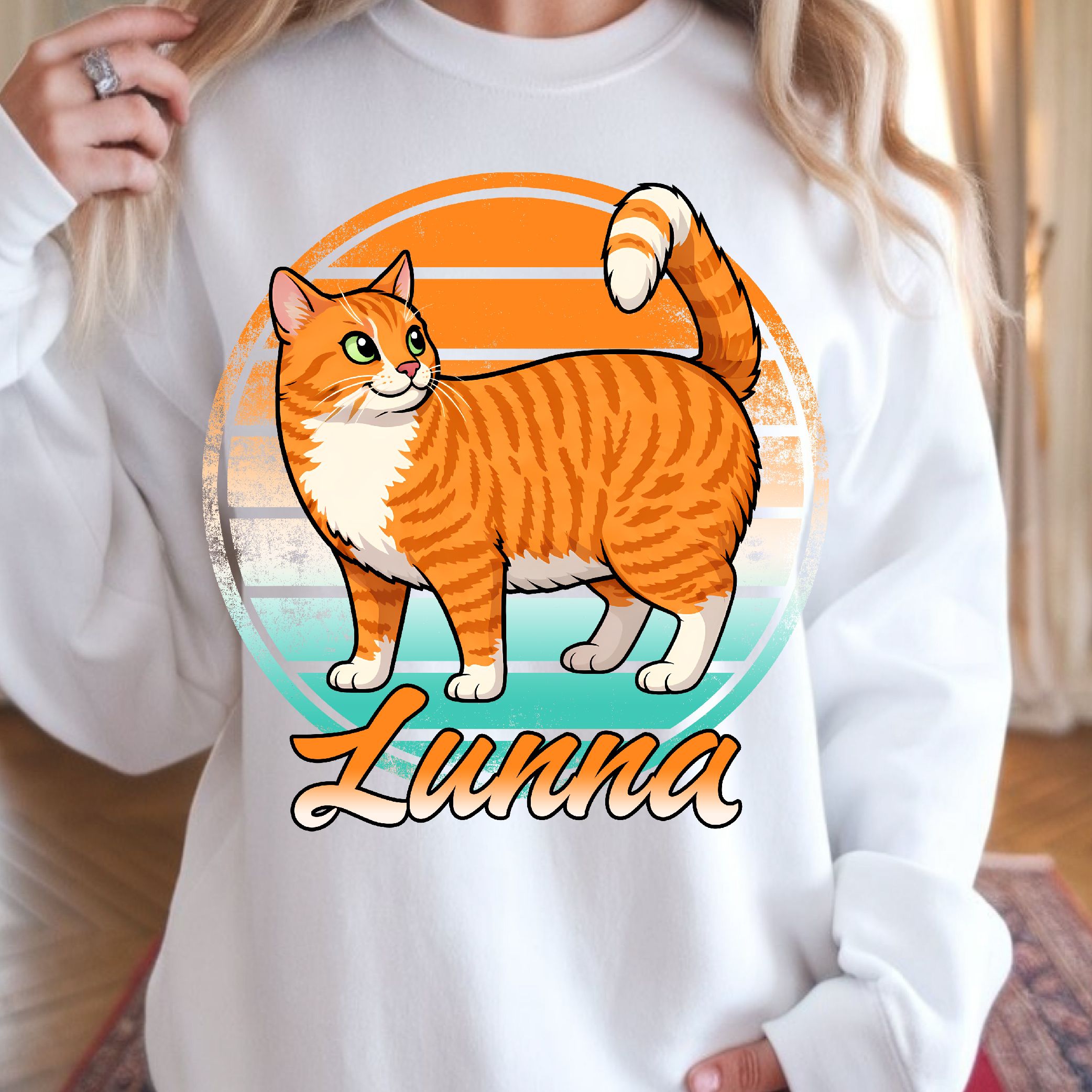 Custom Name Cat T-Shirt, Personalized Pet Shirt, Custom Cat Lover Tee