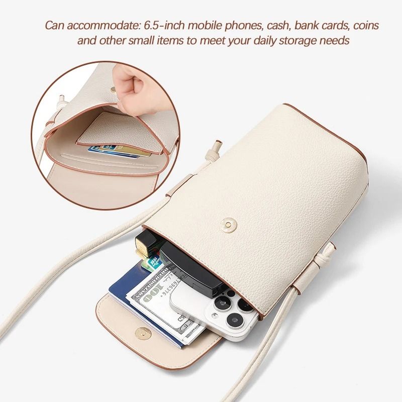 Fashionable Exquisite Soft Leather Crossbody Phone Bag