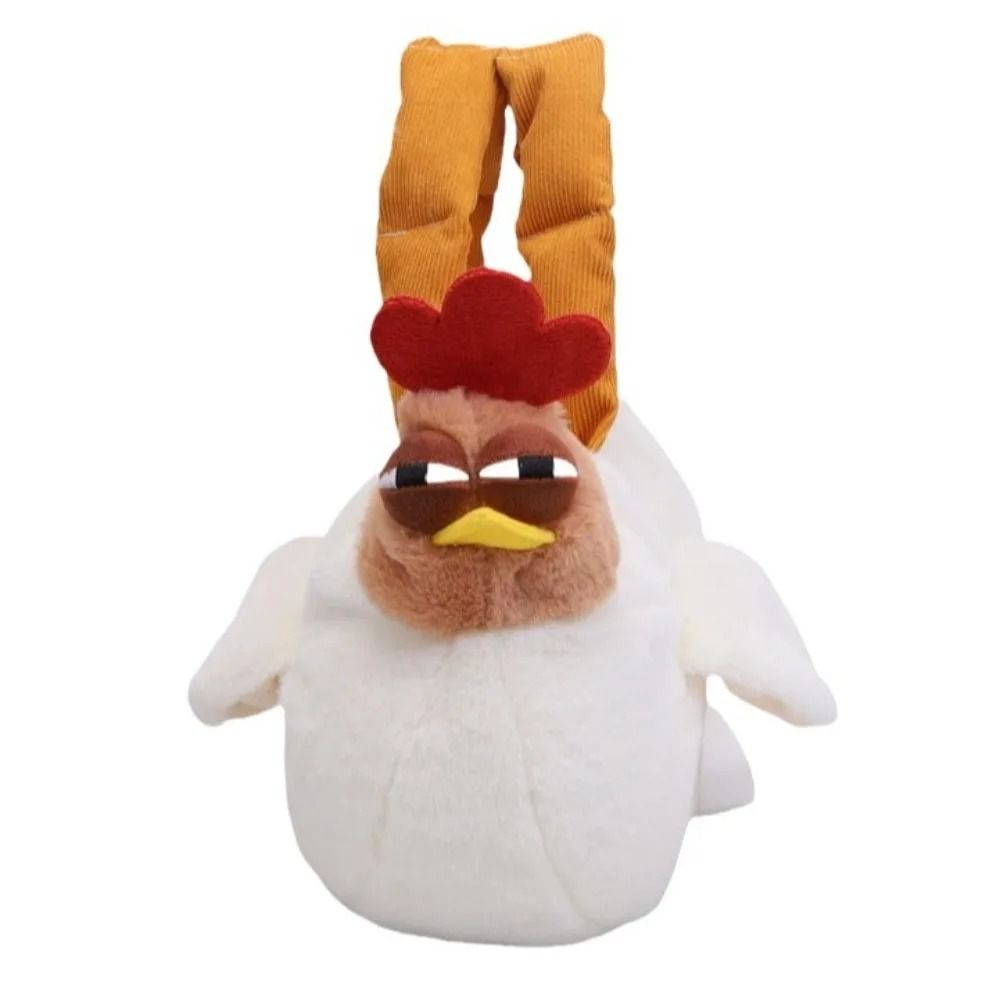 Hen Shape Plush Shoulder Bag – 11.8 in Soft Chickens Handbag – High-Yield Sartorial Interaction Hub