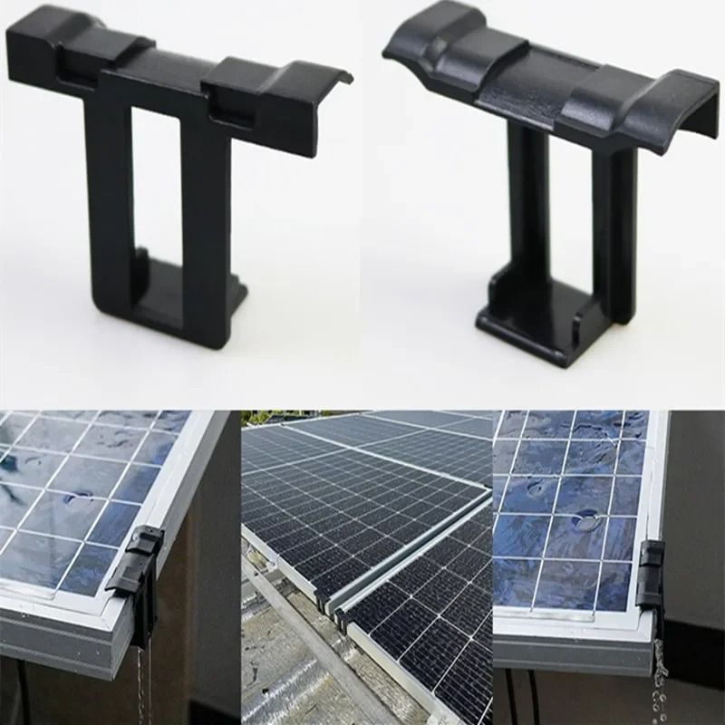Solar Panel Water Drainage Clips Set Adjustable Dust and Water Removal Fasteners