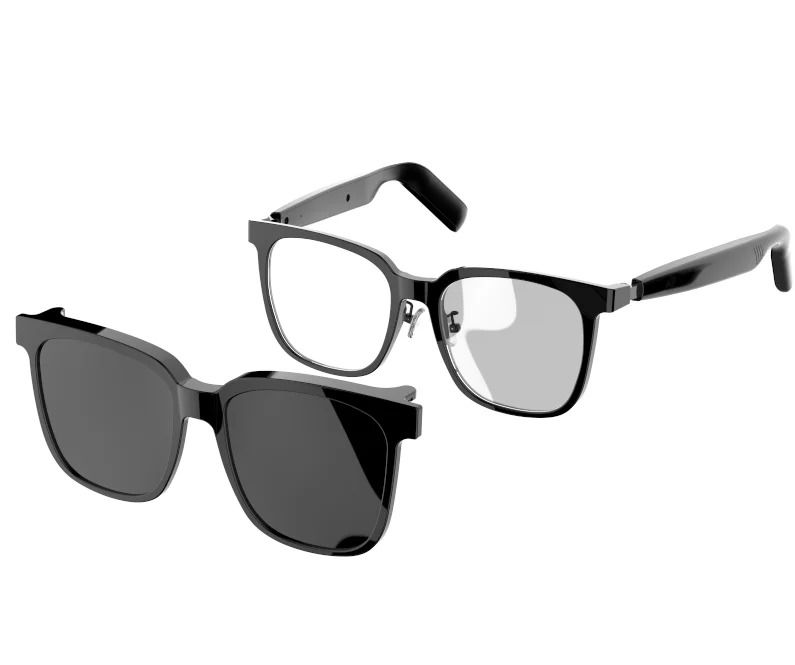SG18 Pro 2-in-1 Smart Glasses – Magnetic Polarized Lenses & TWS Audio – HiFi Wireless Stereo Eyewear