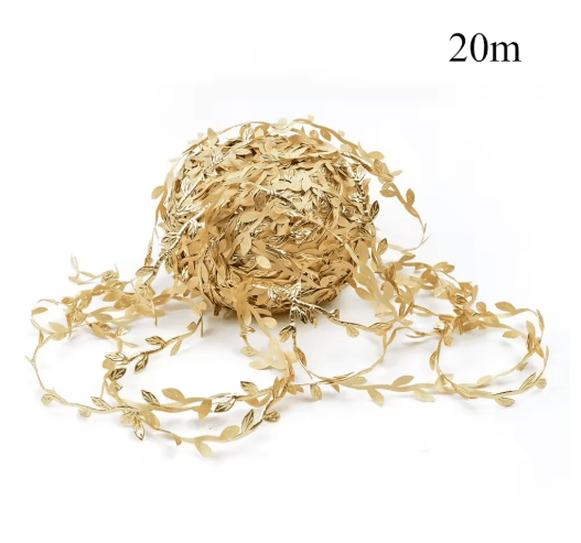 Artificial Green Leaf Vine Ribbon Flexible Garland for DIY Crafts & Event Decor