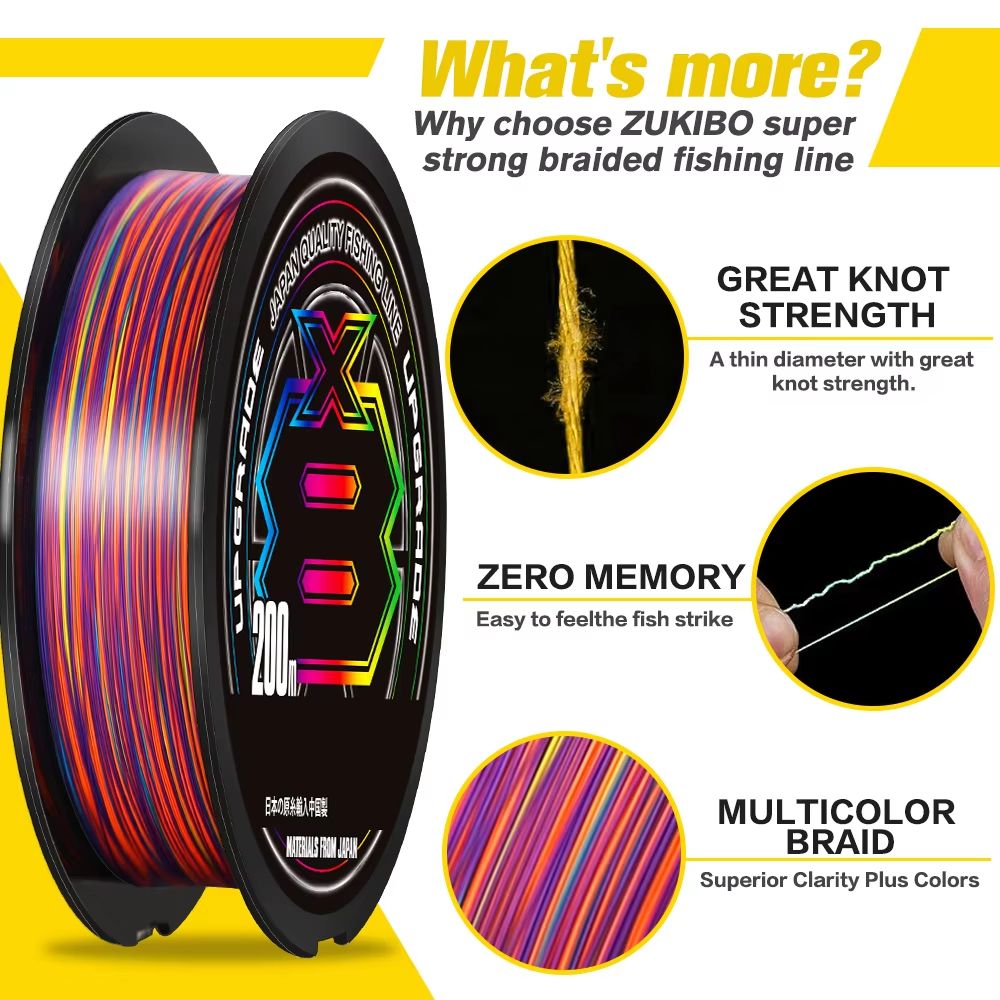 X Braid Upgrade X8 PE Fishing Line 8 Strand Super Strong Saltwater Multifilament Line 546.8yd 1093.6yd