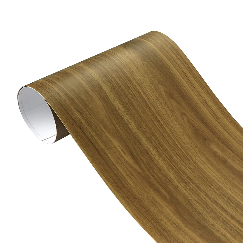 Wood Grain PVC Self Adhesive Vinyl Wrap Film, Textured Car Stickers, DIY Furniture Wallpaper