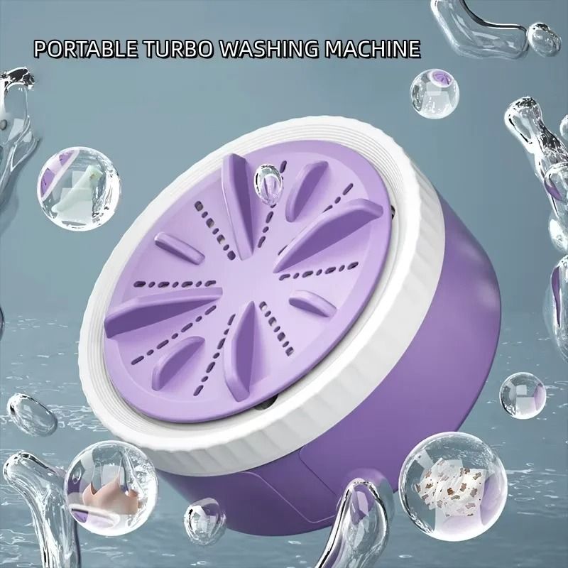 Portable USB Mini Washing Machine with 3 Timer Modes for Socks, Underwear, and Baby Clothes