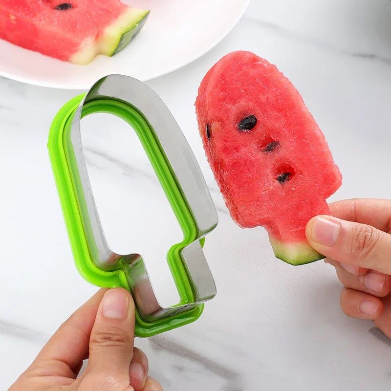 Creative Watermelon Popsicle Cutter Mold – Fun Fruit Cutter Shapes & Watermelon Slicer Tool